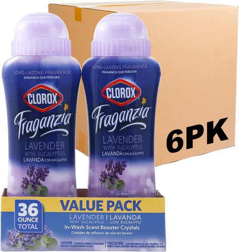 Vista 35 de Clorox Fraganzia Cristales Potenciadores de Aroma para Lavandería en Aroma de Madera de Cedro y Salvia - Perlas Perfumadas Frescas para el Lavado