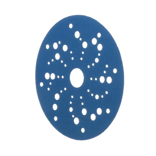 Vista 9 de 3M Hookit - Disco abrasivo azul con múltiples orificios 36159 (4 unidades)