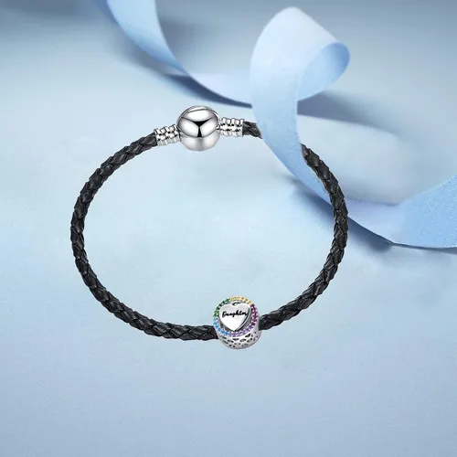 Vista 6 de MiWangLing Abalorio infinito de circonitas cúbicas para pulsera Pandora