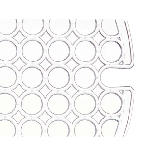 Vista 5 de Alfombrilla Antideslizante Kinvara Transparente Plástico 29 x 0,1 x 29 cm Fregadero (12 Unidades)