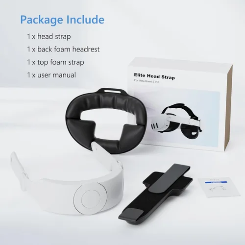 Vista 6 de Upgraded Head Strap Compatible with 2023 Oculus Quest 3, Elite Strap for Meta Quest 3, One Click Stretch and Retract Design, VR Headset Accessories