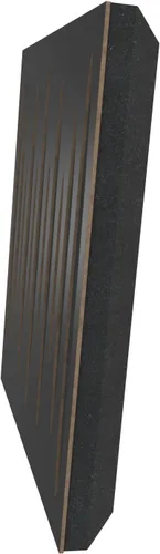 Vista 3 de Paquete de 4 paneles acústicos difusos para absorción de sonido «Pulsar» 19.7 x 19.7 x 2.1 pulgadas Absorción - Difusión - Reflexión Negro