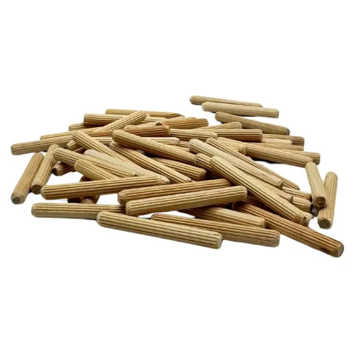 Vista 8 de 1/2" x 2" - Paquete de 100 pasadores de madera - Secados al horno, estriados y biselados (1/2" x 2", 100 unidades)