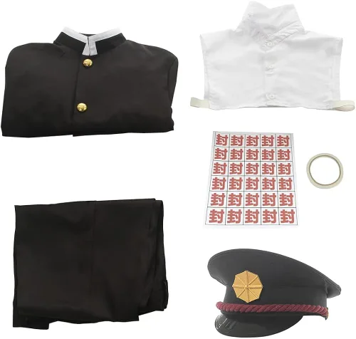 Vista 3 de FCCAM Hanako Kun - Disfraz de anime Yugi Amane, uniforme escolar para disfraz de Halloween y Navidad