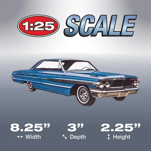 Vista 4 de AMT Cal Drag Combo 1964 Galaxie, AWB Falcon & Trailer Kit de modelo a escala 1:25