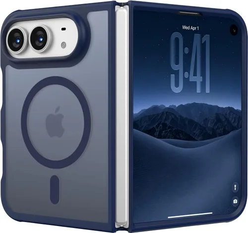 Vista 136 de Funda magnética para iPhone 17, protección resistente, color blanco antiguo