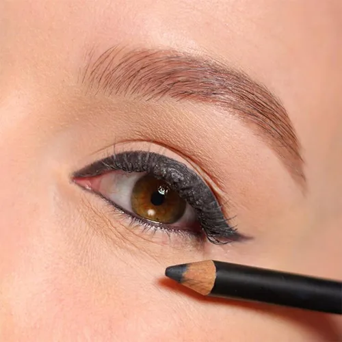 Vista 4 de Lord & Berry LINE/SHADE - Lápiz de maquillaje de madera mezclable impermeable de larga duración Negro oscuro 221