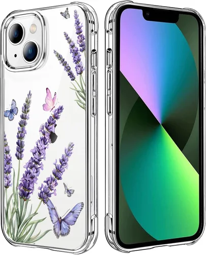 Vista 52 de Funda transparente de girasol compatible con iPhone SE 2022 SE 2020 7 8, funda trasera floral para niñas y mujeres, funda protectora transparente