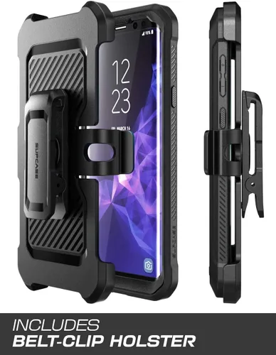 Vista 4 de SUPCASE Unicorn Beetle Pro Series - Funda diseñada para Samsung Galaxy S9+ Plus, con protector de pantalla integrado, funda resistente de cuerpo