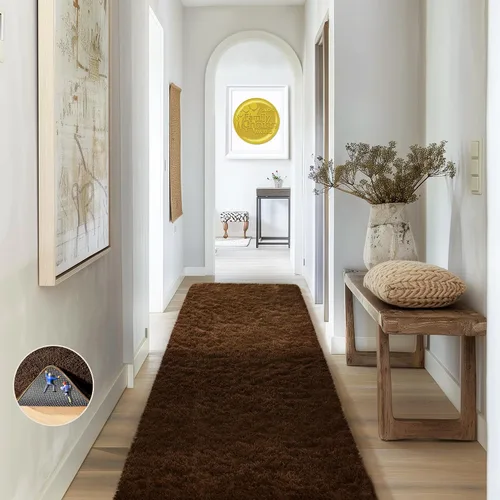 Vista 106 de Ophanie - Alfombras para sala de estar, antideslizante y suave, de felpa grandes y peludas para dormitorio, peludas para niños y niñas, decoración