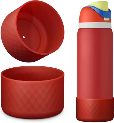 Vista 17 de Protector de Silicona para Botella de Agua Owala, 2 Piezas Fundas Protectoras Antideslizantes para Botellas de Agua FreeSip/Twist/Flip, Sin BPA