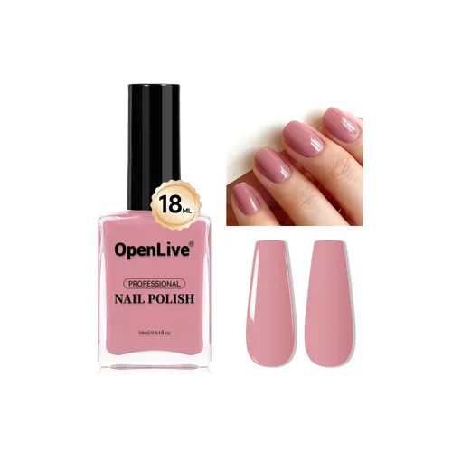 Vista 12 de OpenLive Esmalte de uñas negro de 0.6 fl oz, gran volumen, secado rápido, secado rápido y de larga duración, arte de uñas de color para bricolaje