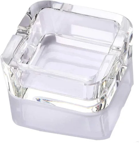 Vista 14 de Cenicero, cenicero de cristal (negro, pequeño)