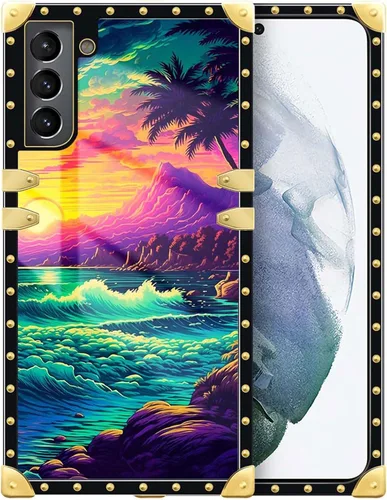 Vista 51 de Funda compatible con Samsung Galaxy S10 4G, TPU suave de lujo y parte trasera de policarbonato duro para niñas y mujeres, funda protectora a prueba