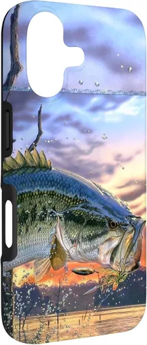 Vista 3 de Largemouth Bass Fishing for Men Cool Fish Hunting Gift Case for iPhone 17