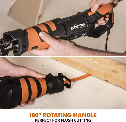 Vista 8 de Evolution Power Tools R230RCP - Sierra de vaivén con 4 cuchillas