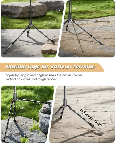 Vista 7 de CAMBOFOTO 84" Phone Tripod, Tall Tripod for iPhone with Gooseneck & Remote