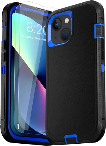 Vista 18 de Funda para iPhone 13 (6.1 pulgadas), con 2 protectores de pantalla de vidrio templado