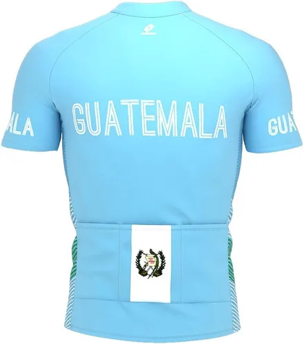 Vista 3 de ScudoPro Guatemala - Maillot de ciclismo de manga corta con cremallera completa para hombre