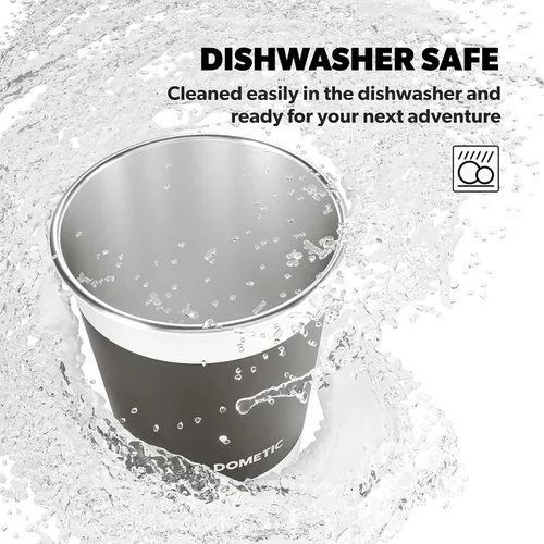 Vista 3 de Dometic Pinta de 16 onzas (paquete de 4) vasos apilables de acero inoxidable prémium (mineral)