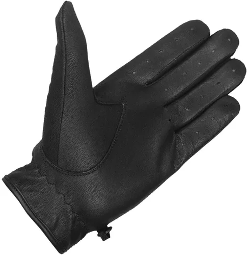 Vista 2 de Nuevos Guantes de Cuero de Policía Motociclista para Conducir Montar Carreras Cuero Natural Real Pantalla Táctil Ventilación Hombres Mujeres