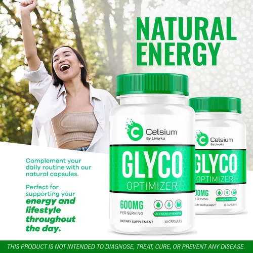Vista 2 de Celsium Glyco Optimizer Capsules, Celsius Glyco, Celsius Glyco Optimizer Opiniones, Celsium Advanced Formula 30 Cápsulas durante 1 mes