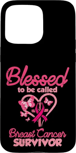 Vista 31 de Blessed Breast Cancer Survivor Awareness Christian Women Case for iPhone 17