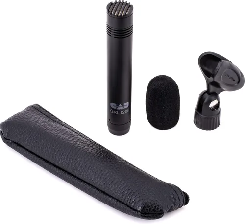 Vista 2 de CAD Audio Micrófono condensador cardioide GXL1200, acabado champán 30 Hz-20 Khz, Xlr, 24/48v Phantom, clip y bolsa protectora incluidos