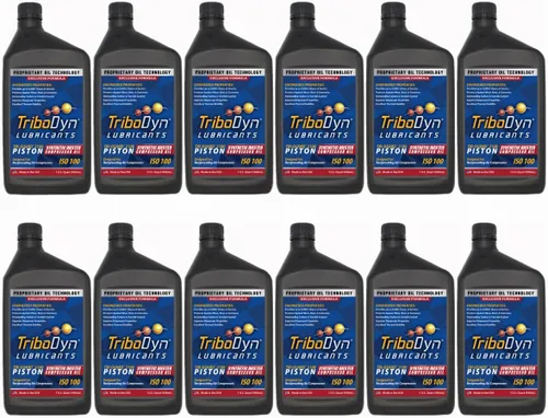 Vista 13 de Tri-Guard 2100 Aceite de compresor de aire sintético para compresores de pistón - 8,000 horas de vida, ISO 100 SAE 30 sin detergente (1 galón)