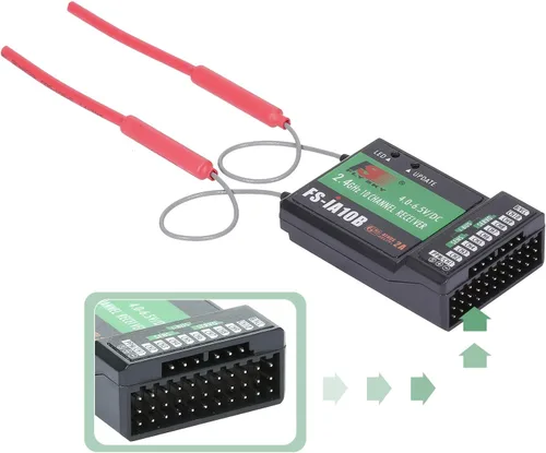 Vista 7 de GoolRC Flysky FS-iA10B Receptor 2.4G 10CH para Flysky FS-i6 FS-i6S FS-i10 Transmisor