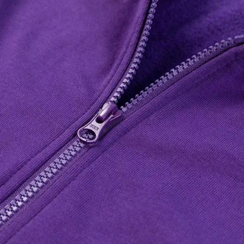 Vista 4 de DEESPACE Sudadera con capucha de vellón cepillado suave con cremallera completa y bolsillo canguro para niños y niñas