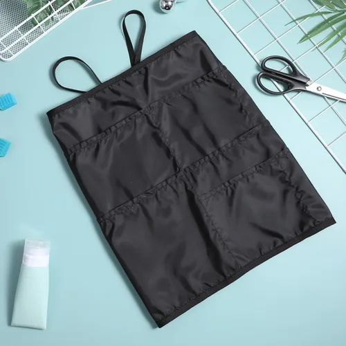Vista 4 de Adjustable Multi-pocket Cleaning Apron for Men and Women Sturdy Hair Stylist and Workshop Apron with Tie Back Water-resistant Kitchen for Home Use