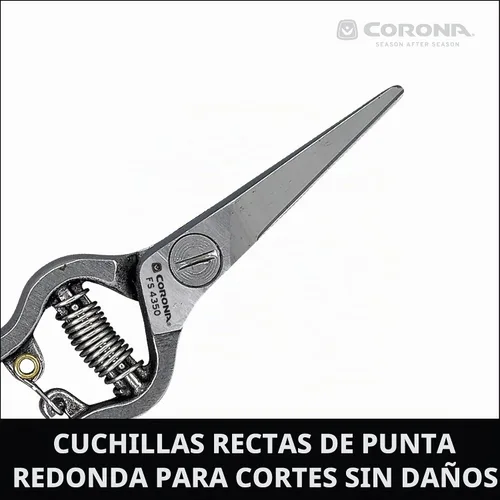 Vista 9 de Corona FS-4350 - Tijeras de adelgazamiento acolchadas con agarre antideslizante, acero