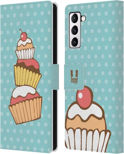 Vista 44 de Head Case Designs Assortment Cupcakes Happiness Leather Wallet Case Compatible with Samsung Galaxy A07 4G Surtido