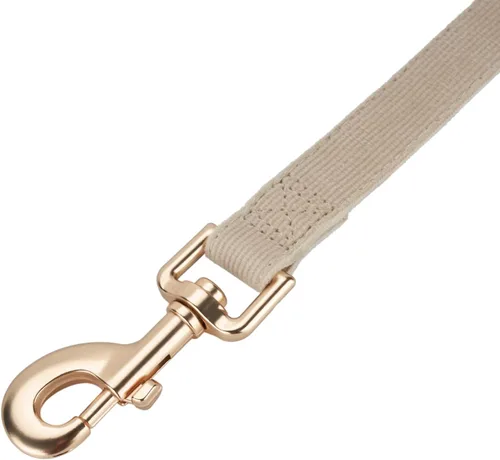 Vista 4 de Correa de perro de algodón suave, correas de pana resistente de 5 pies con gancho de metal dorado para perros pequeños, medianos y grandes, S