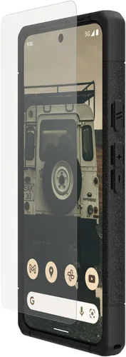 Vista 4 de URBAN ARMOR GEAR UAG Hecho para Google Pixel 8 Glass Shield Plus Protector de pantalla transparente/negro, Premium Doble 9H reforzado vidrio