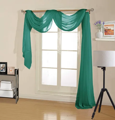 Vista 7 de Decotex - Bufanda de gasa transparente de calidad premium para diseños de hogar y eventos