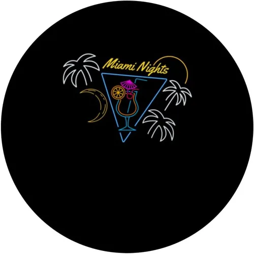 Vista 3 de Miami Nights Florida USA American State Miami Beach PopSockets Standard PopGrip