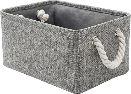 Vista 66 de TheWarmHome Contenedores de almacenamiento para estantes, tamaño mediano, 3 unidades, 13.8 pulgadas de largo x 9.8 pulgadas de ancho x 6.7 pulgadas