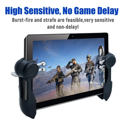 Vista 4 de Mikirini Mobile Game Controller for iPadSamsung Galaxy TabAll Tablets, Hand Grip Gaming Controller with L2R2 Triggers for PUBGKnives OutCall of