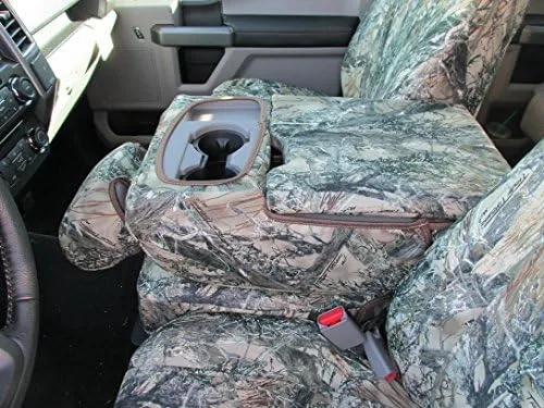 Vista 3 de Durafit Seat Covers, Juego de fundas de asiento delantero y trasero compatibles con Ford F150-F550 Super Crew 2019-2022 fabricado en tela