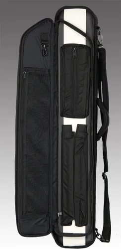 Vista 4 de LUCASI Pro Series Pool Cue Case - Holds 4 Butts, 8 shafts, Jump Cue & More