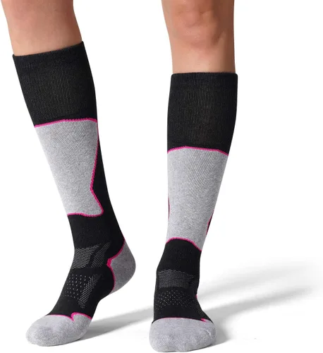 Vista 6 de Paquete de 23 calcetines de esquí para mujer, para esquí, snowboard, calcetines térmicos cálidos de invierno