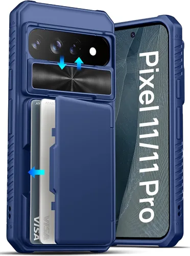 Vista 31 de ATATOO Funda tipo cartera para Google Pixel 10 Pro XL, tarjetero integrado (3-5 tarjetas) [bloqueo RFID] y cubierta de cámara deslizante, protección