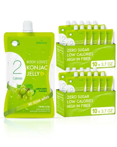 Vista 9 de Jadamsun Jugo de gelatina Konjac (Mango, 20 piezas) – Delicioso aperitivo coreano saludable bajo en calorías, aperitivo de fruta potable, sin