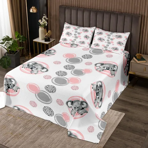 Vista 7 de Erosebridal Lindo juego de colcha de ajolote para niños, juego de edredón de salamanda de dibujos animados de 2 piezas para niños y niñas, colcha