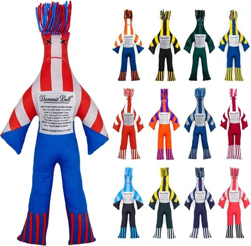 Vista 13 de Dammit Doll XL - Divertido regalo de broma para aliviar el estrés, color aleatorio, para aliviar la ira y la frustración, elefante blanco o muñeca
