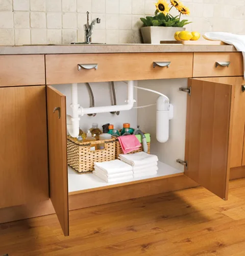 Vista 5 de GE Sistema de filtro de agua debajo del fregadero para cocina y baño Sistema de filtración de agua que reduce las impurezas GXULQ, 4.60 x 8.50 x