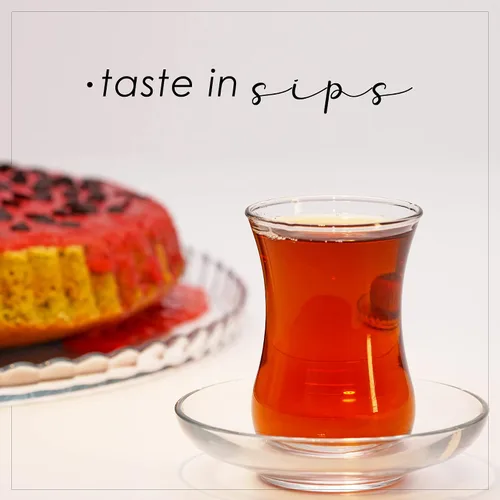 Vista 6 de Juego de vasos de té turcos y platillos (12 piezas), tazas de té árabe persa (4 oz/4.1 fl oz)