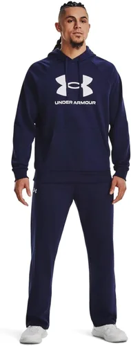 Vista 4 de Under Armour Rival - Sudadera con capucha para hombre, de vellón y con logotipo